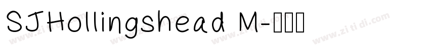 SJHollingshead M字体转换